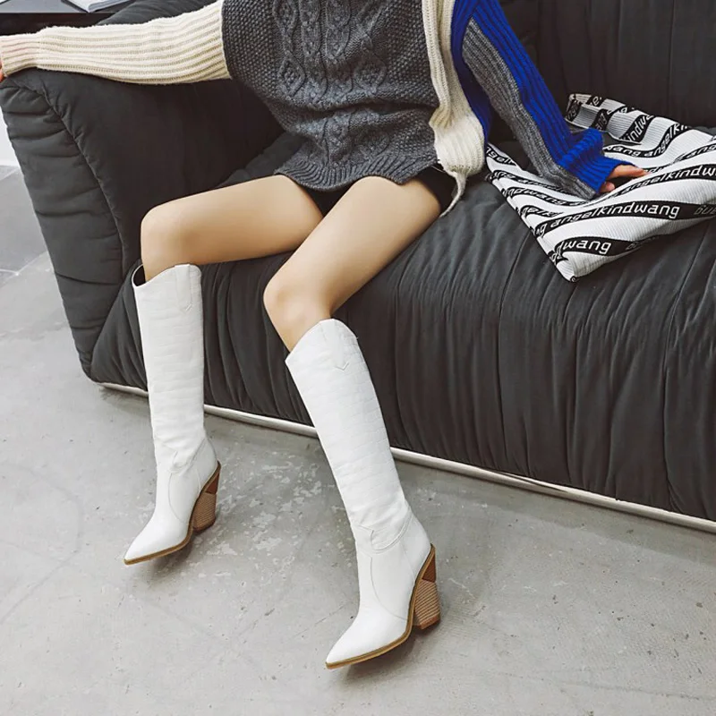 Зимняя модная женская обувь из искусственной кожи для женщин женские сапоги с