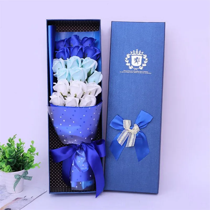 

Artificial Flower Rose Soap Flower Fake Gift Boxes Christmas Birthday Valentine's Day Simulation Gifts Romantic Party Decorative