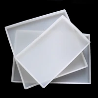 rectangle silicone casting epoxy molds for diy resin tray coaster jewelry findings tools uv epoxy mould handmade artcraft making
