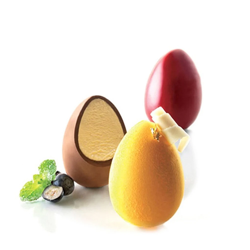 

1 Set Silicone Mold 3D Egg Shape Mould For Cake Decorating Tools Easter Eggs Chocolate Truffle Mousse Monoportions Mold