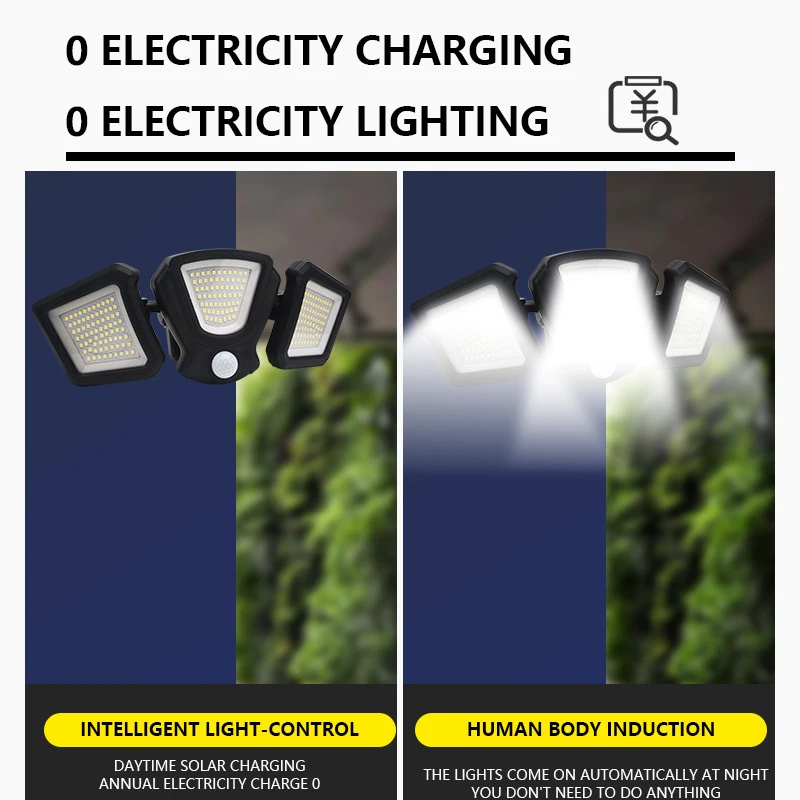 

Solar Led Light Outdoor Solar Light Motion Sensor Wall Light IP65 Waterproof Solar Powered Sunlight For Garden Outdoor Decor