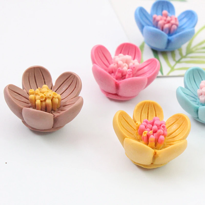 5 шт. креативные Цветочные наклейки на холодильник в форме чаши Флорес мини