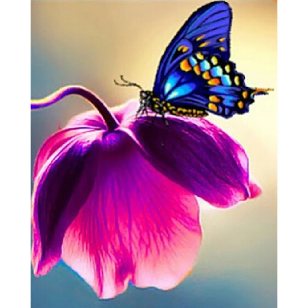 

LaoJieYuan Diamond Embroidery painting 5d,Full,diamond painting christmas,square Rhinestone,Mosaic abstract butterfly pattern