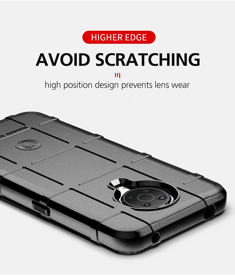Чехол для Nokia G10 Heavy Duty Armor Rugged Shield противоударный мягкий чехол из ТПУ G20 | Мобильные
