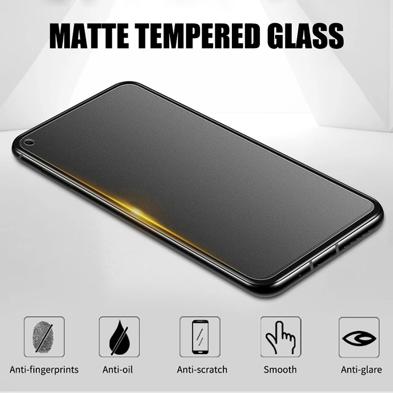 4Pcs Matte Tempered Glass for Redmi Note 10 9 8 7 Pro Frosted Screen Protectors For Redmi note 9S 9T 9A 9C POCO M3 F3 F2 X3Pro