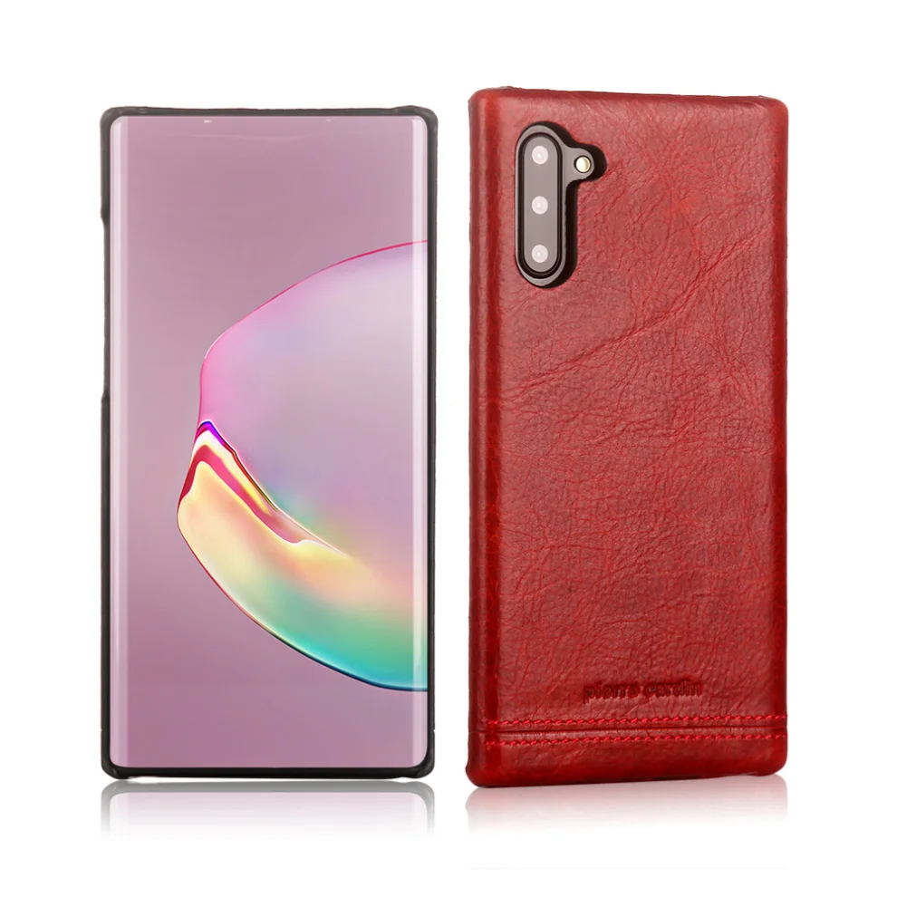 Чехол из натуральной кожи для samsung Galaxy Note 10/Plus, Роскошный Жесткий чехол для samsung Note10 Plus