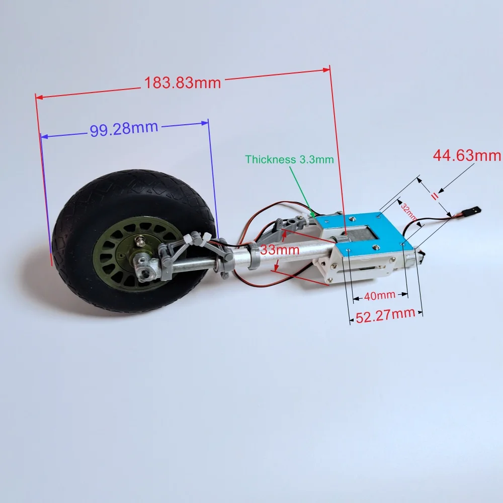 Посадочное шасси с тормозными колесами для самолета Skyflight LX модели 2000 мм wingspan B25