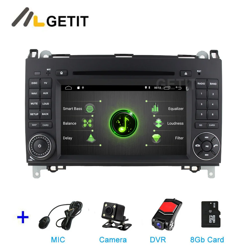DSP 2G CAM DVR SD DSP PX6 Android 9,0 автомобильный DVD мультимедиа радио gps для Mercedes Benz B200 W169 W245 Viano Vito W639 Sprinter W906 - Цвет: DSP 2G CAM DVR SD
