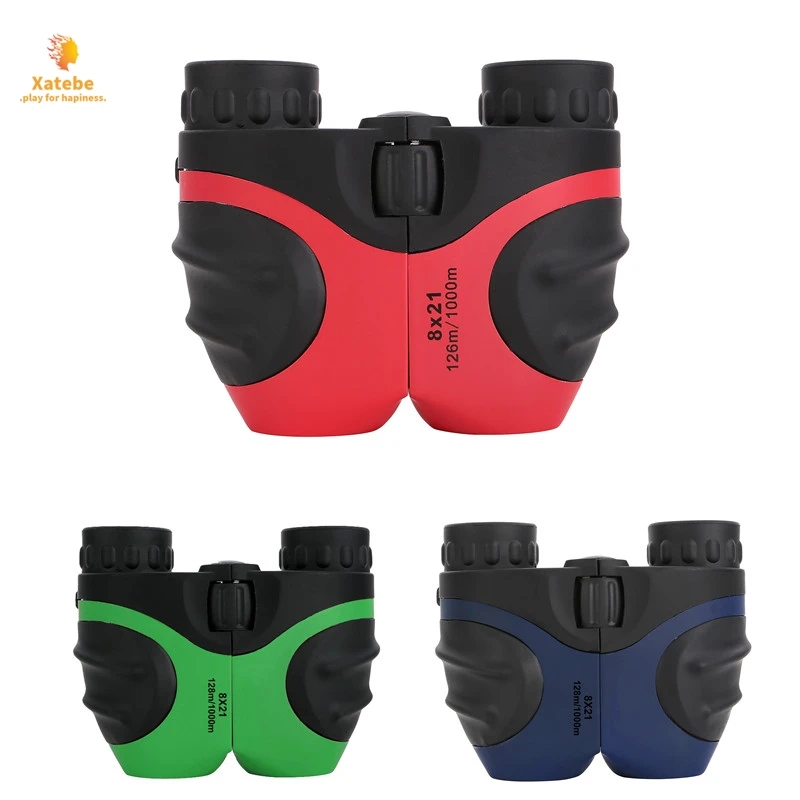 

New Mini Binoculars Compact Telescope Kid Gift Toys for Children Scope Angle Zoom Cute 3Colors Portable tourism Lovely small