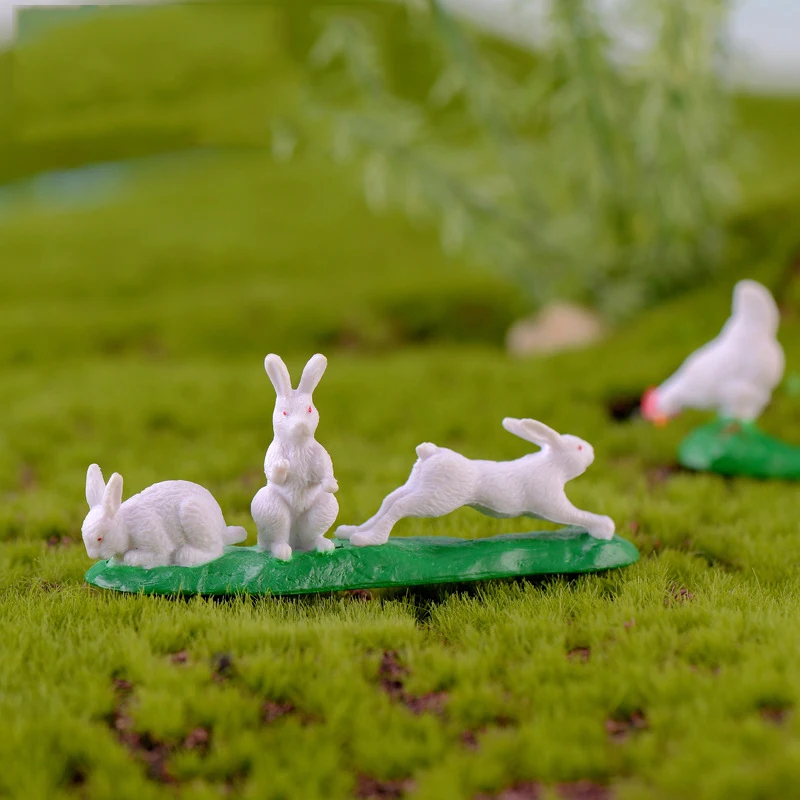 Ферма с курицами кролик группа утка группы маленькая модель статуя декоративная