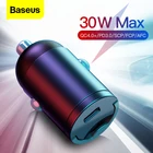Автомобильное зарядное устройство Baseus Quick Charge 4,0 3,0 USB C для Xiaomi mi9 Huawei P30 Pro QC4.0 QC3.0 QC 5A, автомобильное зарядное устройство для быстрой зарядки телефона