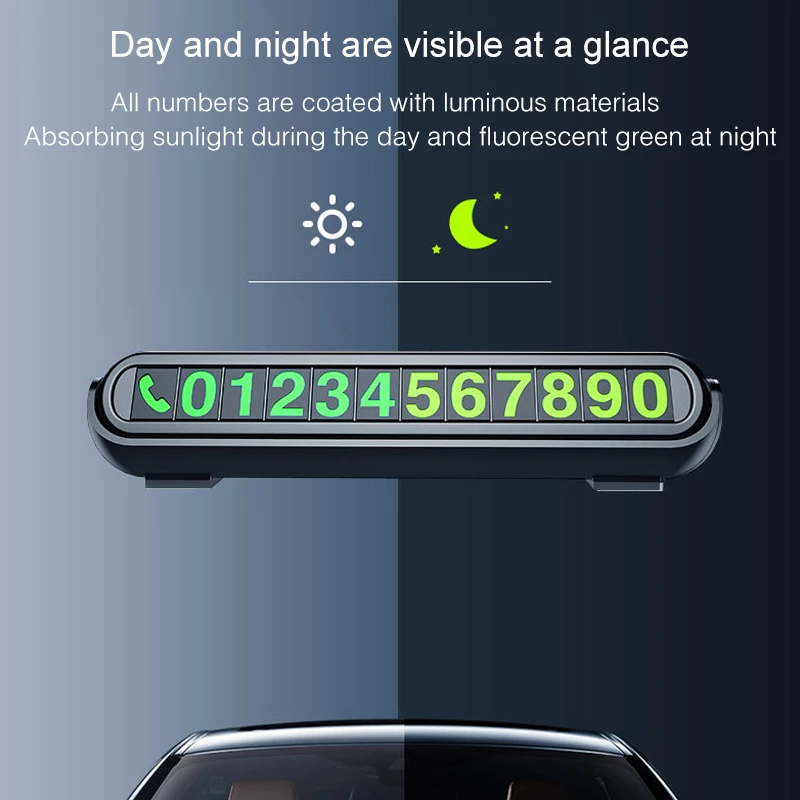 Светящаяся Автомобильная Временная парковочная карта ароматерапия для LADA Priora