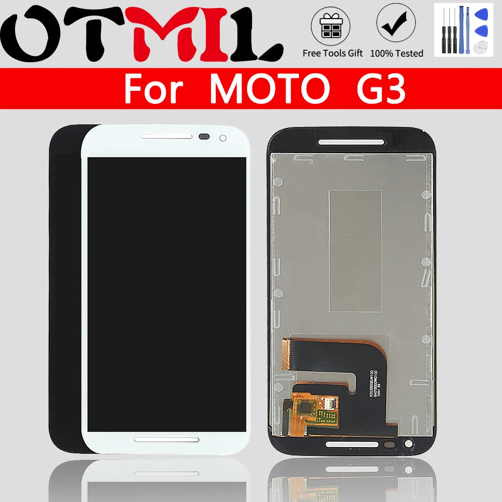 

5,0 "Оригинальный ЖК-дисплей для MOTO G3 + 3-го поколения, сенсорный дигитайзер в сборе для Motorola Moto G3 LCD XT1540 XT1541 XT1544 XT1550