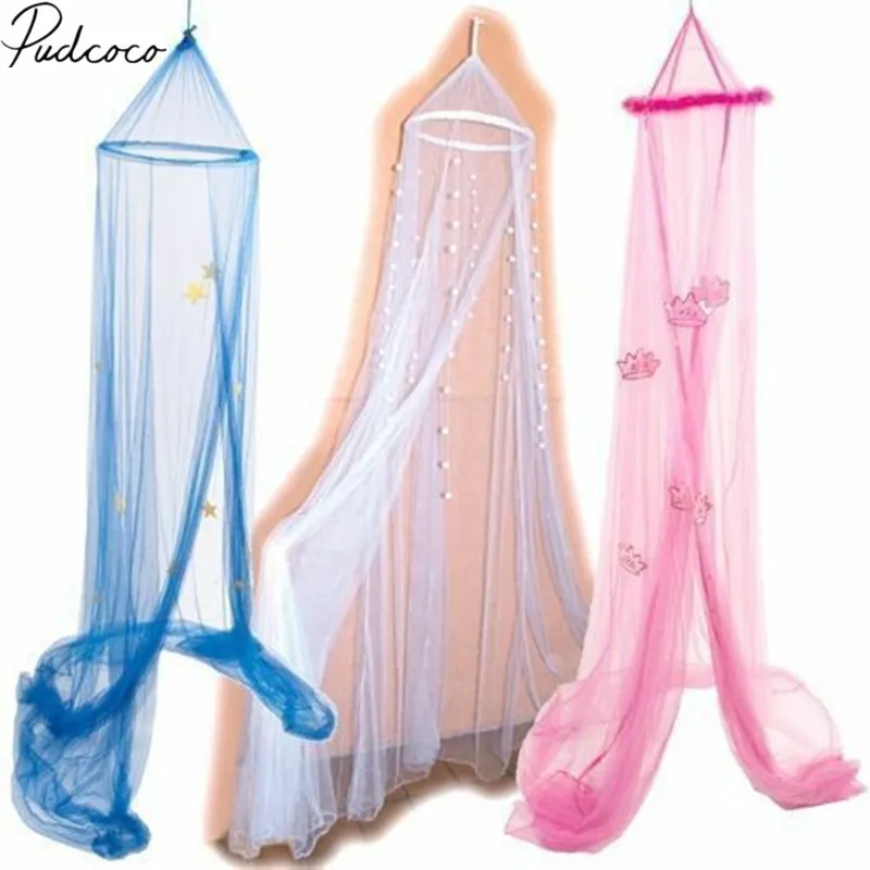 Red de cama para cuna de beb&eacute;, mosquitera de princesa para ni&ntilde;as, dosel para cama de ni&ntilde;os, cubierta de cama, cortina, ropa de cama, c&uacute;pula, carpa, elegante, dosel de encaje-0