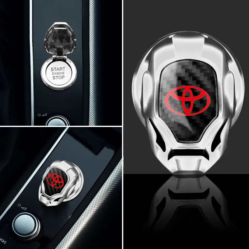 Одна шт. Декоративная крышка кнопки запуска двигателя автомобиля для Toyota Prado Avensis Corolla Verso Sienna Yaris Prius Rav4.
