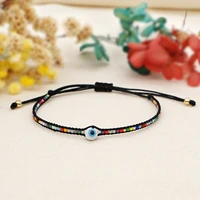 shinus evil eye bracelet for women miyuki bead bracelets turkish eye jewellery friends gift lucky bead woven jewelry pulseras
