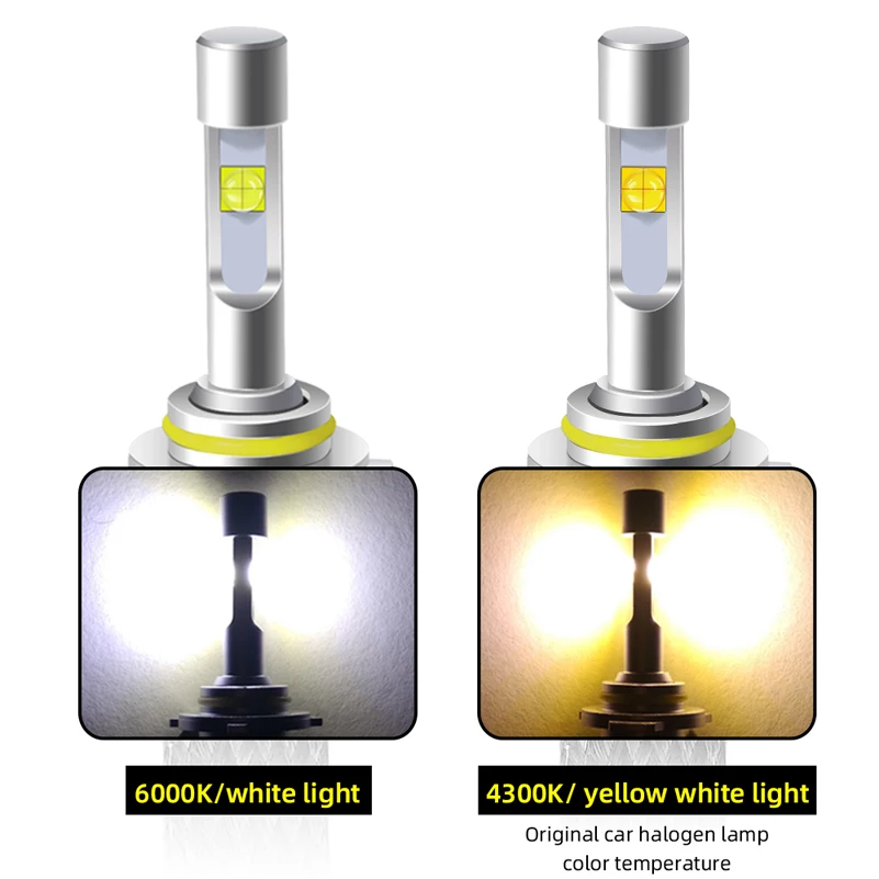 Автомобильный светодиодный светильник H7 XHP50 90 Вт H4 объектив лампы D2S D2R D1S H1 H11