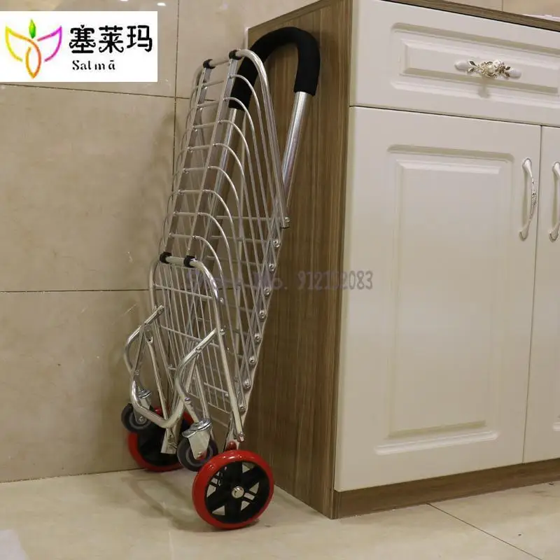 Специальная корзина для покупок небольшая Тележка складная тележка лестницы и