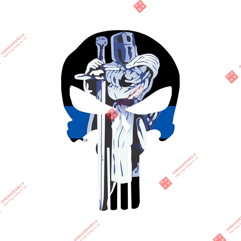 

Popularhot Sell Personality Thin Blue SWORD STANDING Police Decal Car Stickers Decals Accessories Auto Decorative Stickers PVC