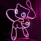 Светодиодная эстетика Милая японская кошка аниме неоновая гибсветильник световая вывеска домашний декор для стены кавайное аниме украшение для спальни Фреска