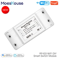 rf433 wifi diy smart switch module rf433 remote control for smart automation smart lifetuya work with alexa and google home
