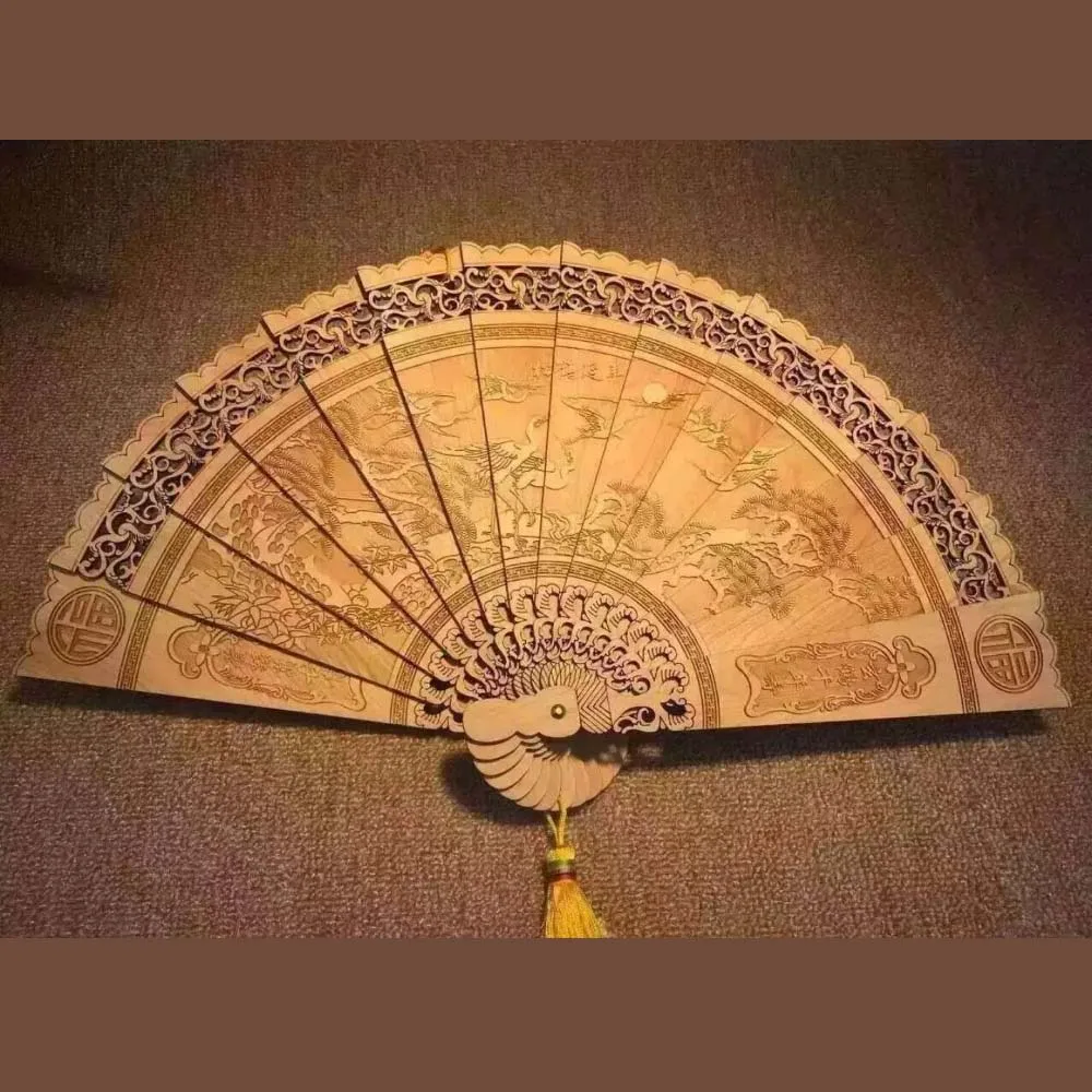 

Sculptures of cypress, 22cm fans, multi style handcrafts of wood crafts with cedar fans c