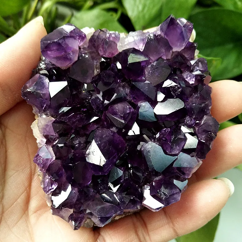 

Natural stone amethyst geode quartz crystal cluster home decor Amethyst stones block