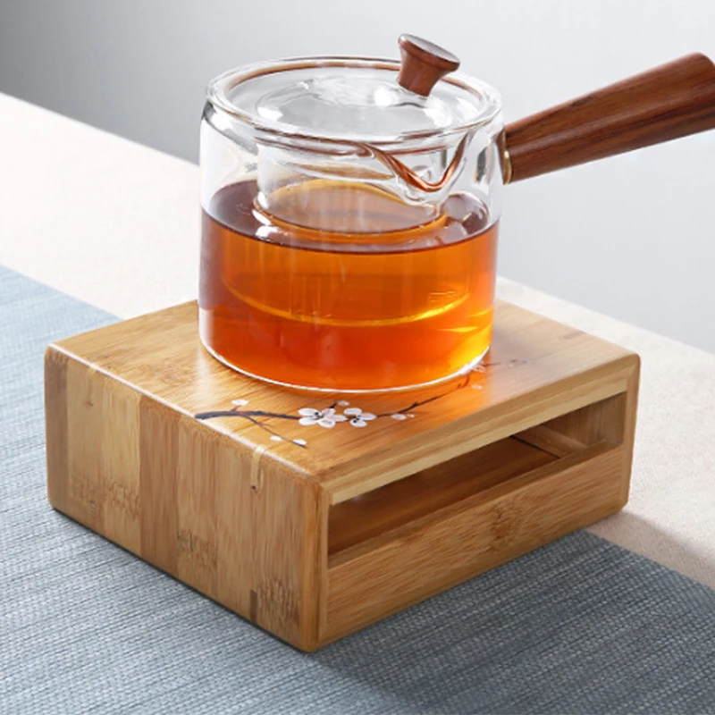 

Bamboo Tea Warmer Candle Heating Holder Teapot Heater Thermostat Wine Temperature Base Tea Pot Stove Insulation Japanese-style