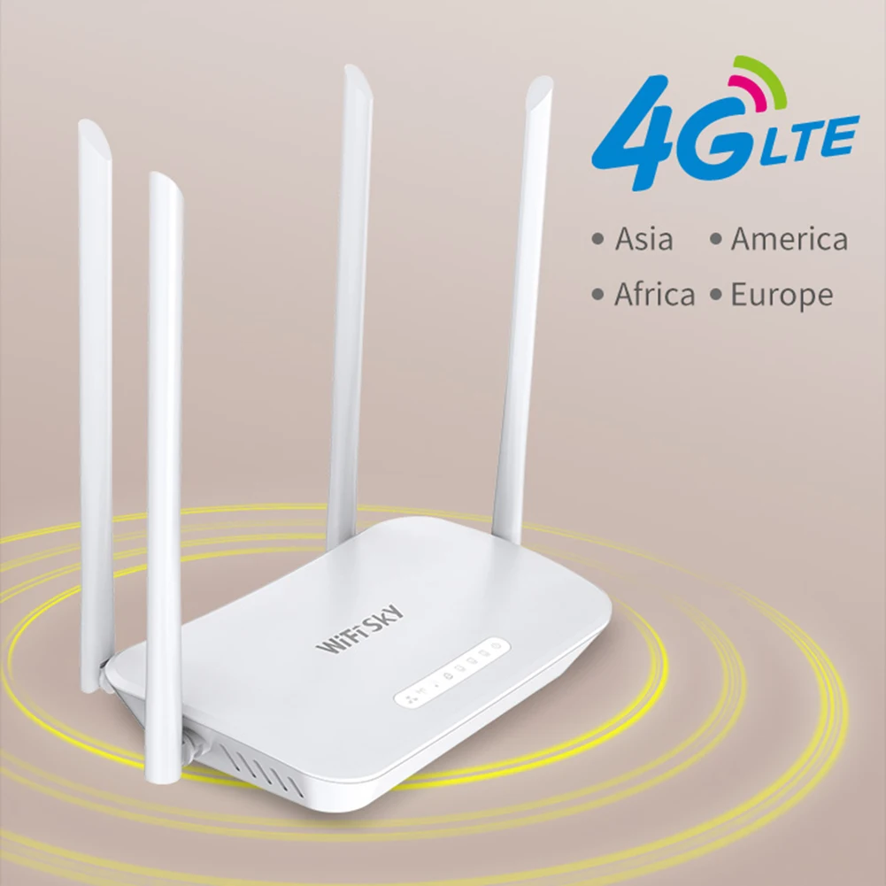 WS-R640 4G Беспроводной маршрутизатор 300 Мбит/с 2 4 ГГц Wi-Fi аппарат не привязан к