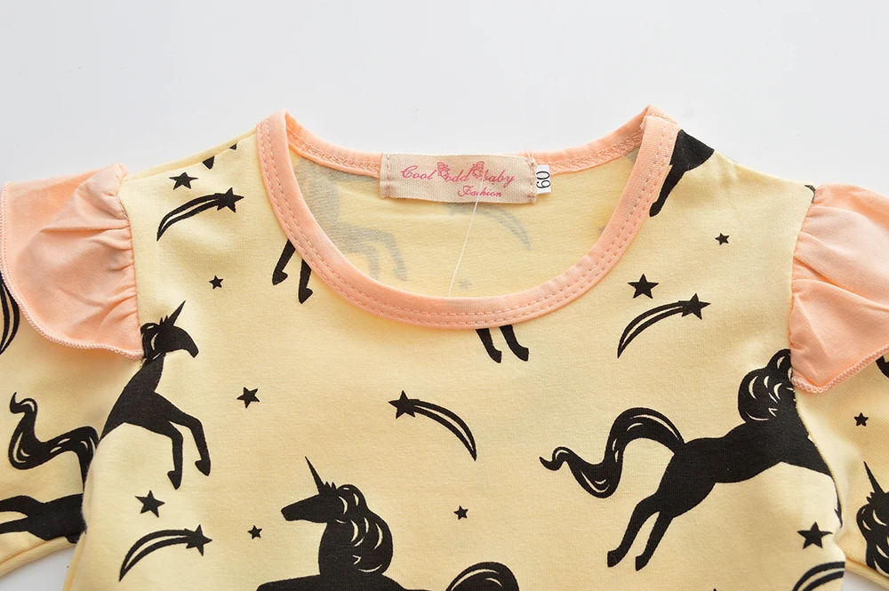 Модная одежда для новорожденных маленьких девочек Костюмы комплекты из 3