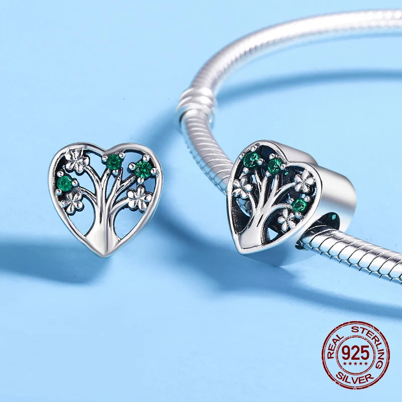 Мода 2020 в форме сердца Древо жизни Шарм Fit браслет из бисера оригинальные