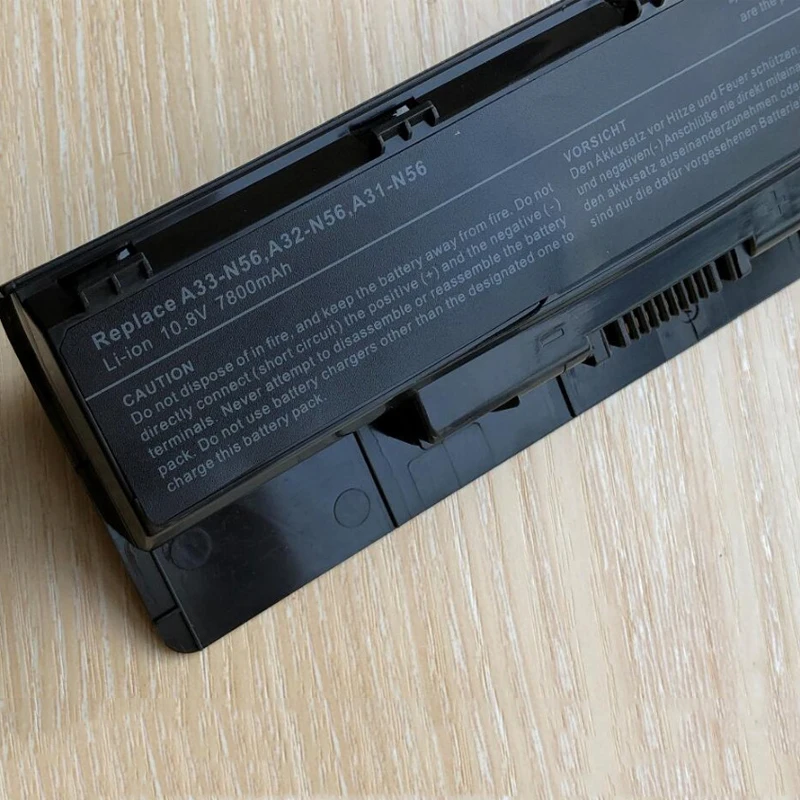 7800mAhLaptop Батарея для Asus A31 N56 A32 A33 N46 N46V N56V N76 N56VZ B53V B53A F45U R500N N76VJ Бесплатная