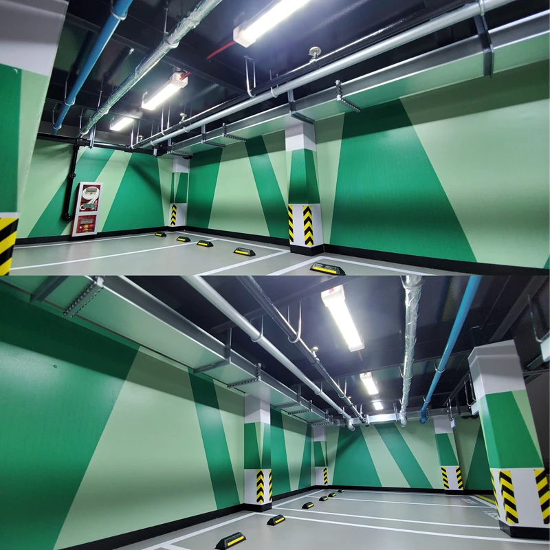 

1:18 Simulation Alloy Underground Garage Car Parking Lot Model Scene Dustproof Display Box