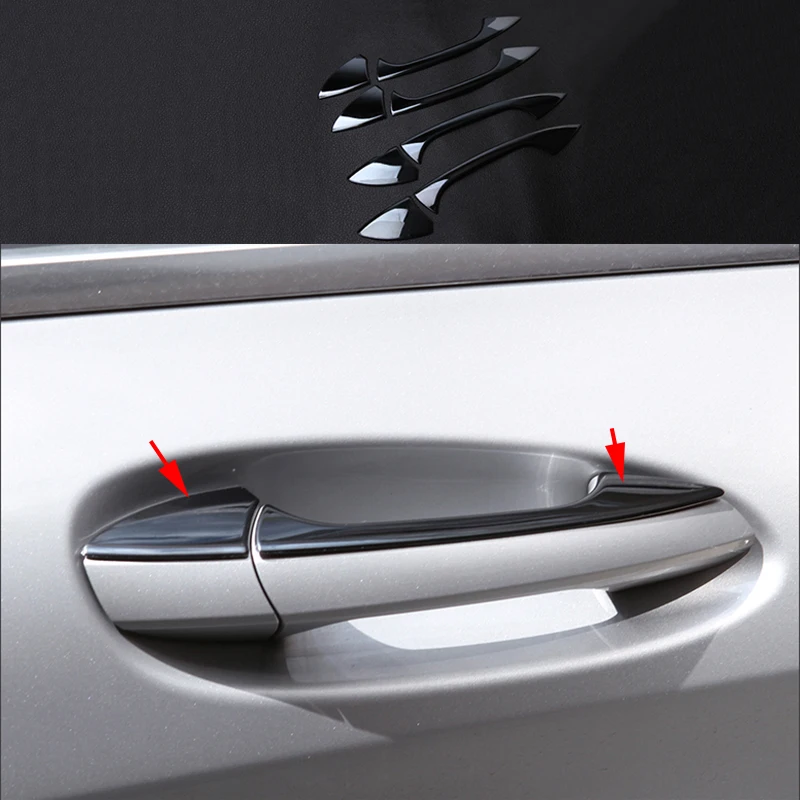 8x хромированная накладка на дверную ручку из нержавеющей стали для Mercedes Benz A B CLA GLA