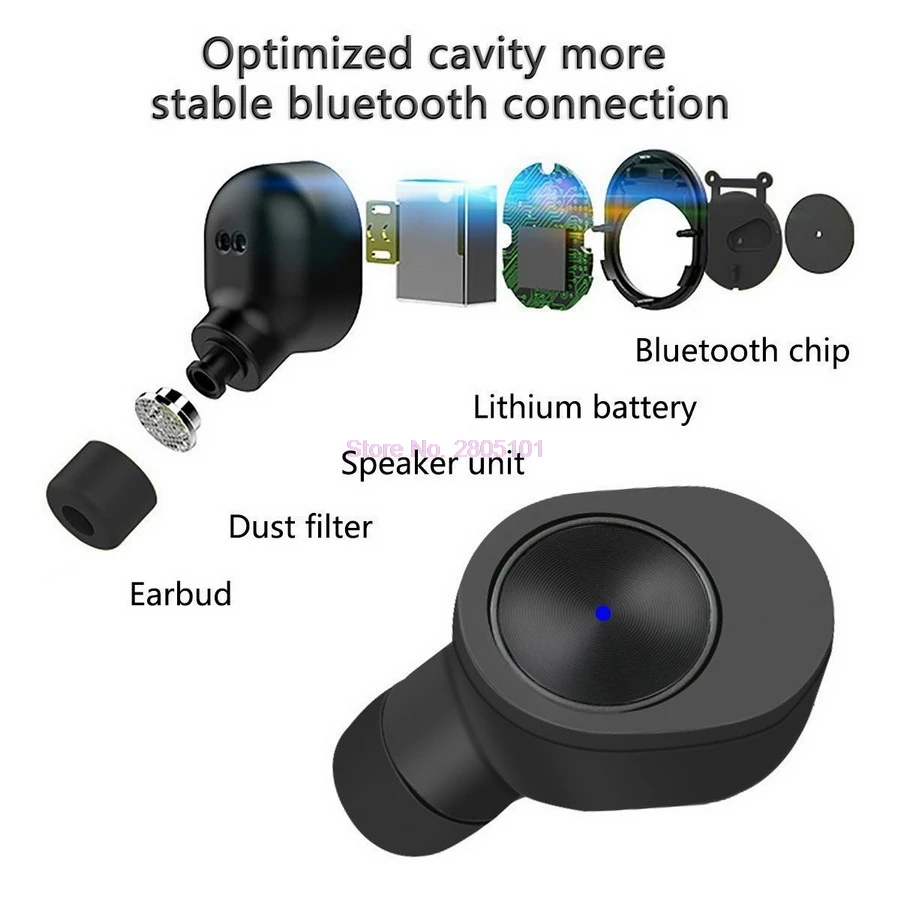 10 шт. беспроводные наушники спортивные Bluetooth V4.2 лучшие с микрофоном самая