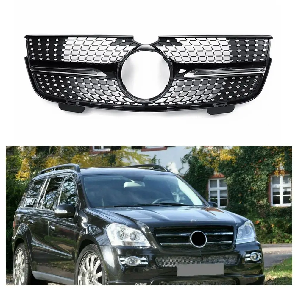 Решетка переднего гриля Серебристая для Mercedes Benz X164 GL-Class 2007-2011 2012 | Автомобили и