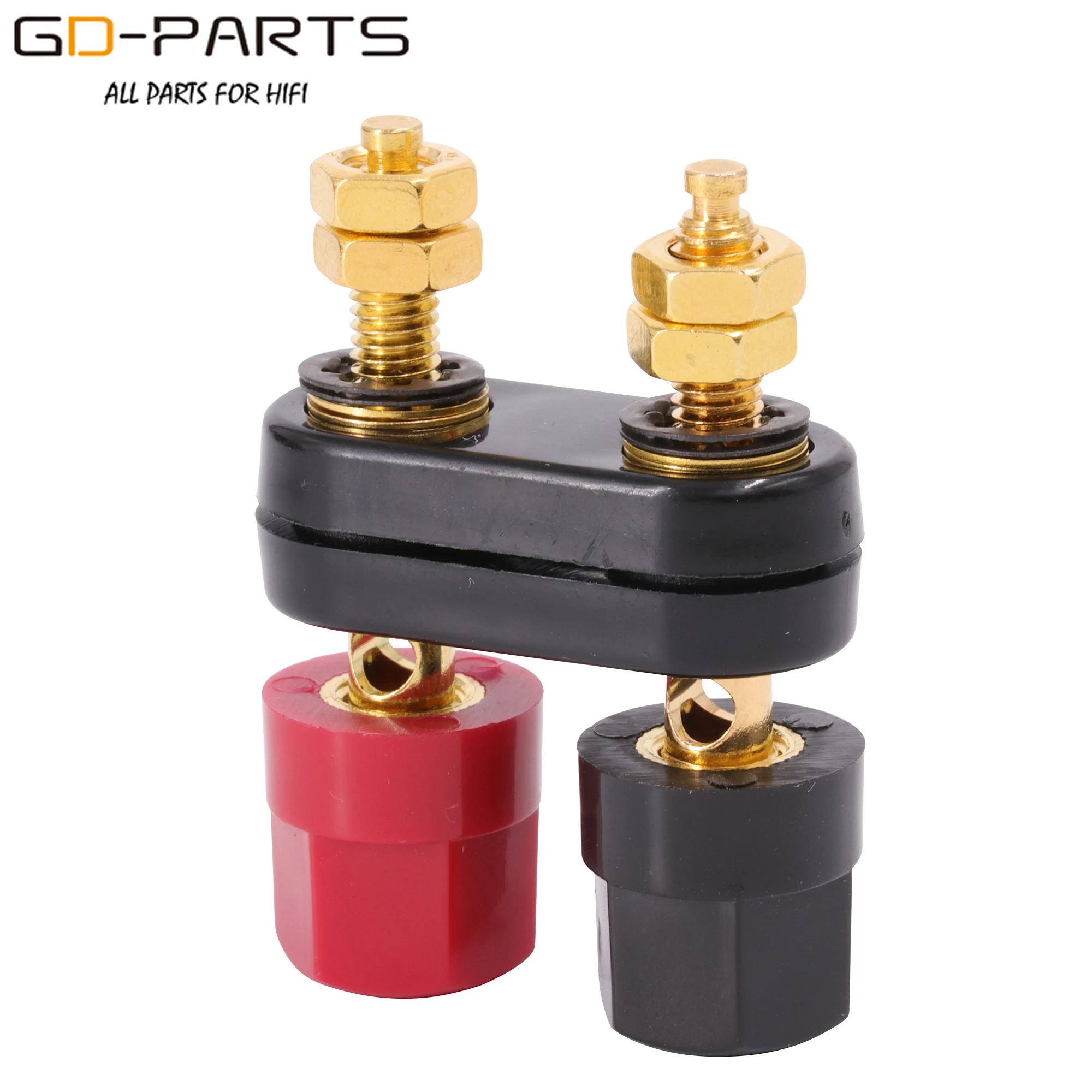 Двойной разъем для бананов из латуни Hi Fi аудио усилитель динамика клеммный с