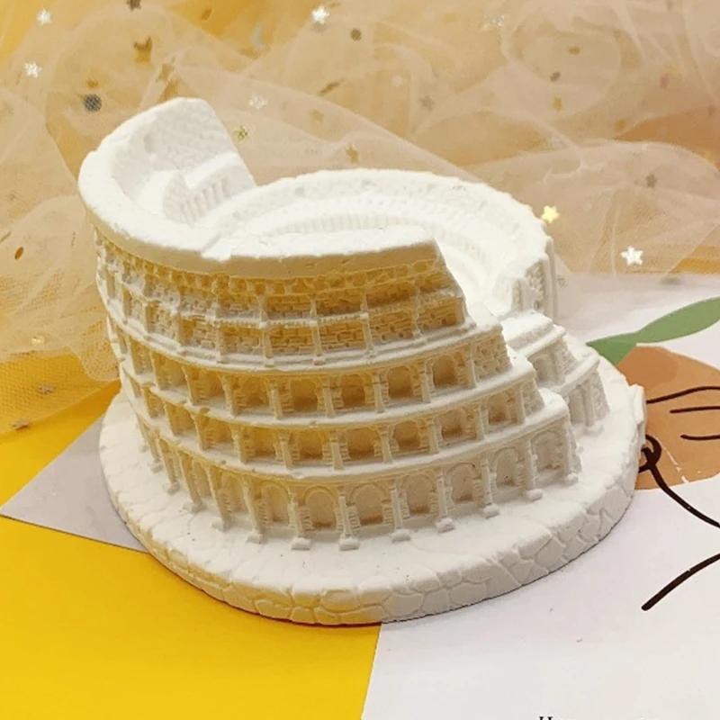 

3D Colosseum Flower Pot Epoxy Resin Mold Flowerpot Storage Box Silicone Mould