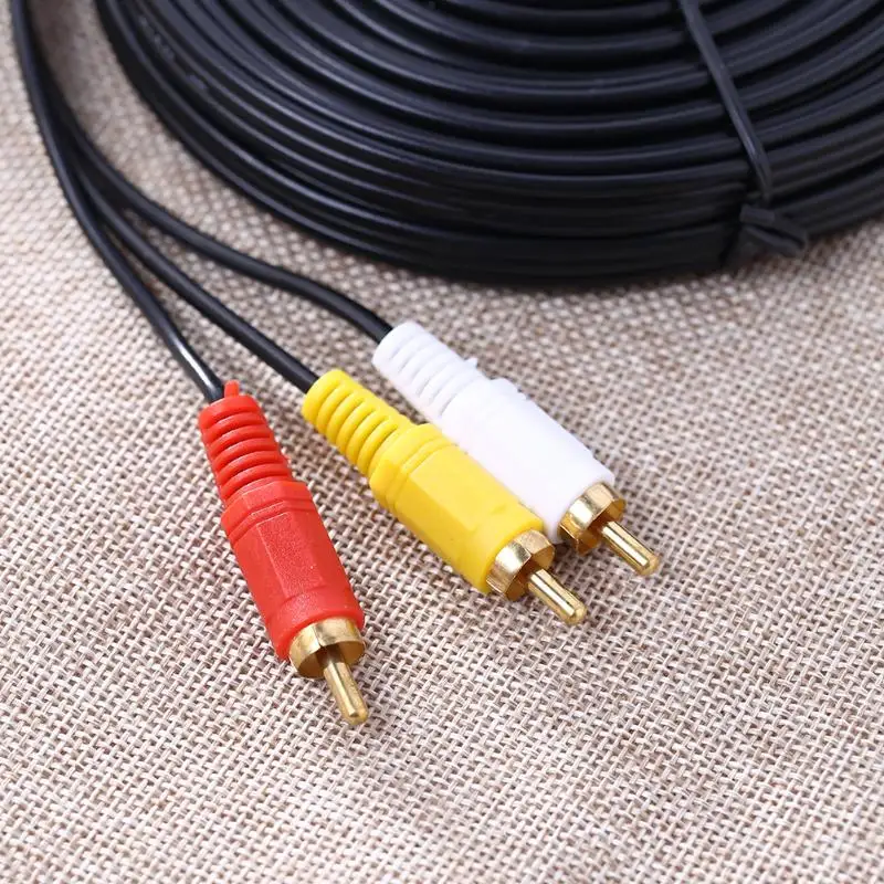 Лидер продаж 10 м/5 м/3 м/1 5 м 3 RCA видео кабель композитный штекер 3RCA аудио av провод
