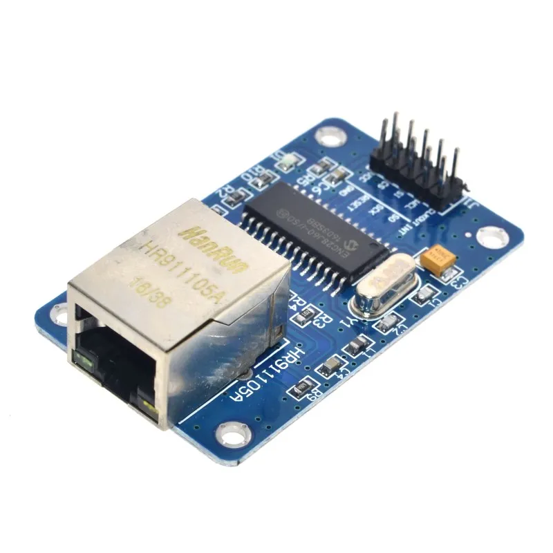 ENC28J60 для сети Ethernet LAN модуль платы 25 МГц кристалл AVR 51 LPC STM32 3 V ENC28J60-I/SO | Освещение
