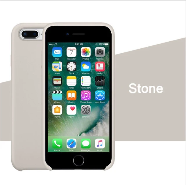 Stone Роскошный силиконовый чехол для iphone 7 8 6S 6 Plus 11 Pro X XS чехол для MAX XR на Apple iphone 7 8 plus X 10 чехол официальный - Цвет: Stone