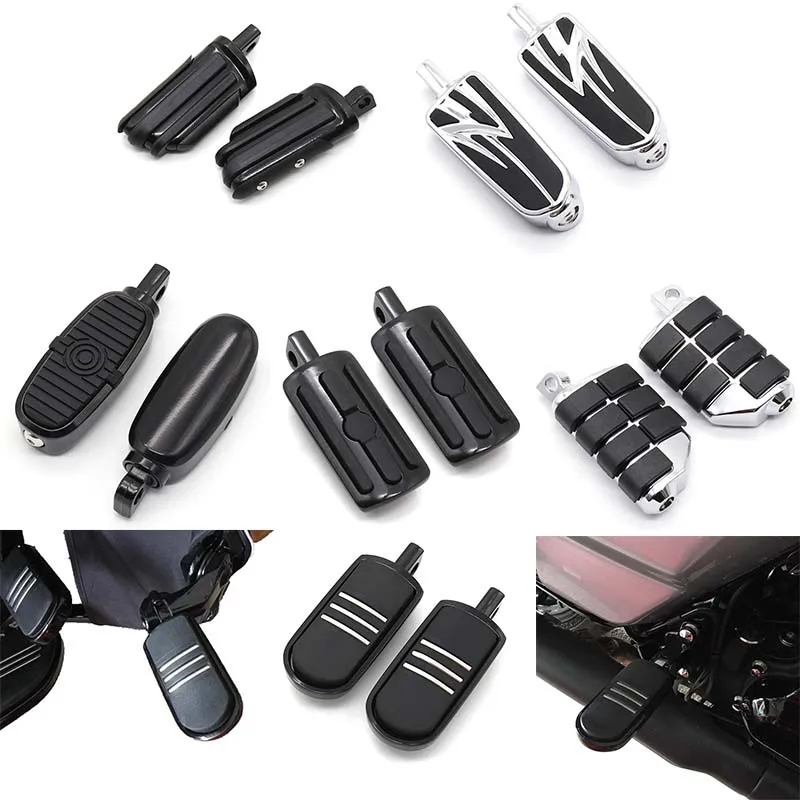 Универсальные подножки для мотоцикла 10 мм для Harley Davidson Touring Softail Dyna передняя/задняя автострада.