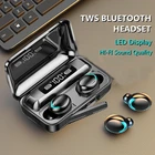 TWS-стереонаушники 9D с поддержкой Bluetooth 5,0, зарядным футляром на 2200 мА  ч