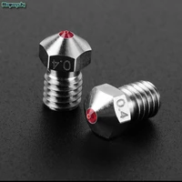 titanium alloy e3d ruby nozzle v6 1 75mm nozzles 0 4mm high temperature for petg abs pet peek nylon 3d printer parts