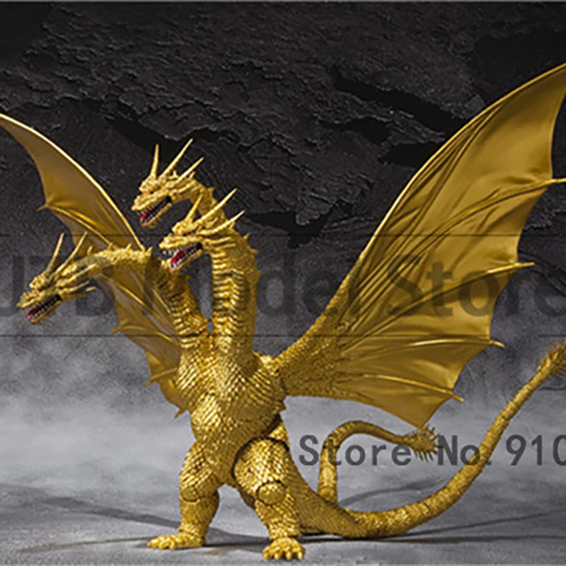 Фигурки героев аниме Godzilla фигурки шума Гидора короля ГИДРЫ фигма трехсторонний