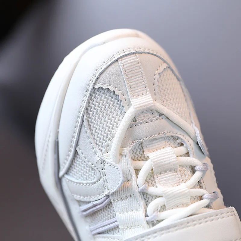 

16.5-22cm Brand Boys Girls Kids Sports Shoes,Purple Beige Mesh Breathable Casual School Shoes,2021 New Fashion Toddler Sneakers