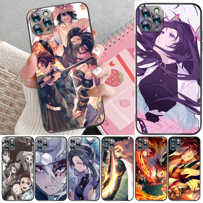 

Demon Slayer Kamado Tanjirou Kamado Nezuko Kimetsu No Yaiba Agatsuma Zenitsu Phone Case For iPhone 6 6S Plus 7 8 Cases Coque