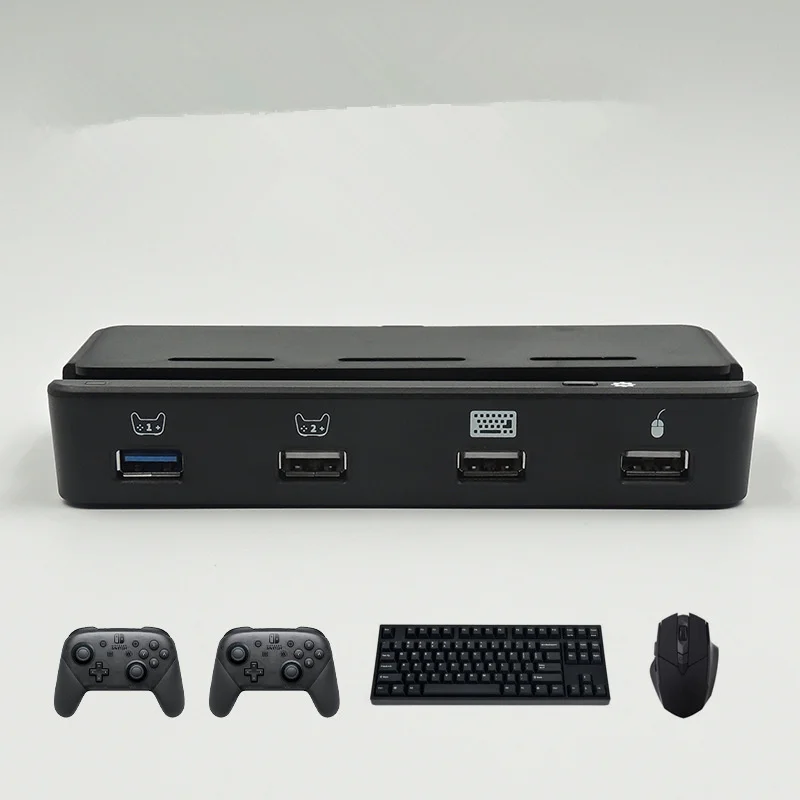 Портативная ТВ док станция HD конвертер клавиатуры и мыши контроллер Подключение