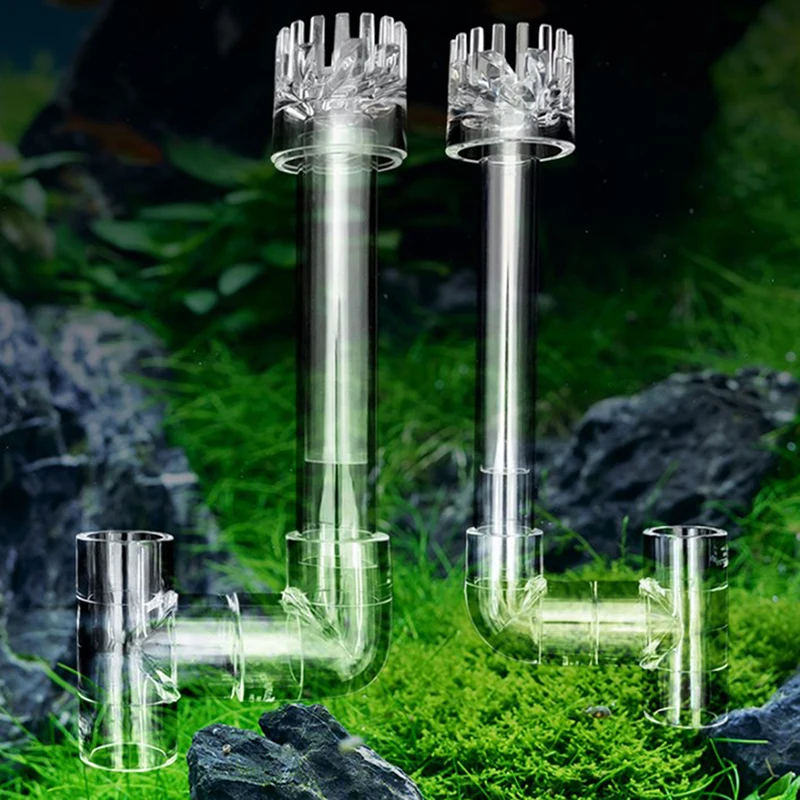 

Aquarium Skimmer Acrylic Lily Pipe Spin Surface Inflow Aquarium Water Plant Filt