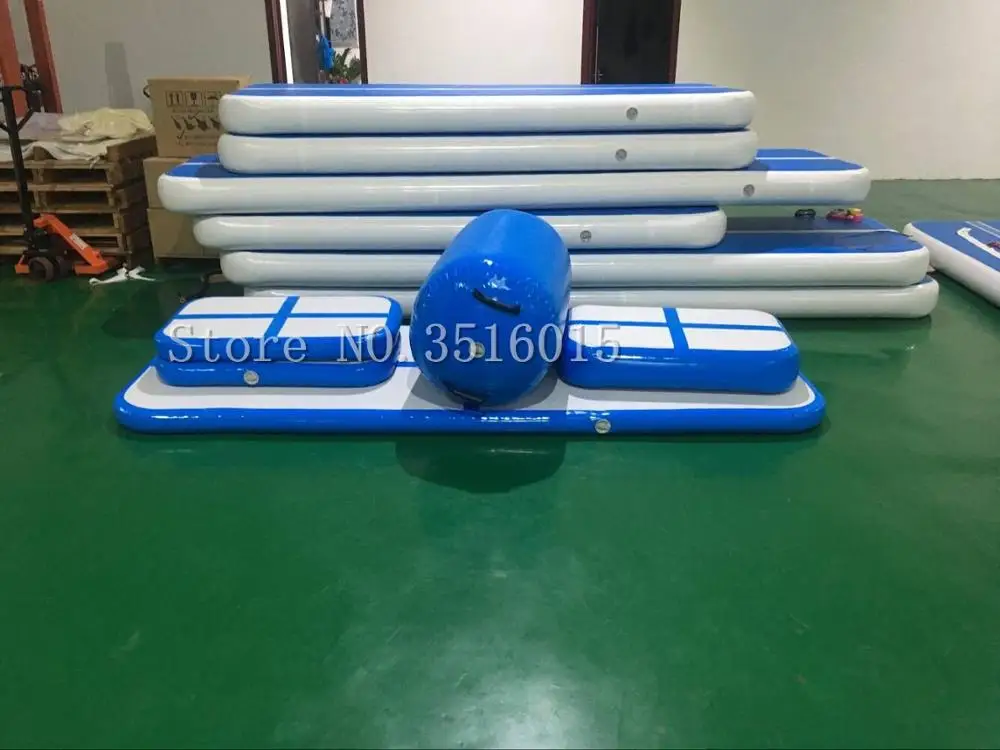 Бесплатная доставка набор небольшой надувной коврик для прыжков гимнастический